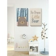 thumbnail image 2 of Awkward Styles Be Brave Little Bear Cute Quotes for Children Bear Framed Art Cute Girls Room Wall Art Motivational Quotes Art for Kids Little Bear Canvas Poster Decor Baby Boy Room Decor Set of 2, 2 of 4