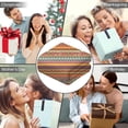 thumbnail image 5 of Wearable Blanket,Orange Ethnic Stripe Pattern Hooded Wearable Flannel Blanket for Adults & Teens,Winter Poncho Shawl Wrap Cape Cozy Anti-Pill,60"x80", 5 of 5
