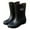 Black, variant on Women Rain Boots Ankle Rain Boots Waterproof Non- Casual Shoes Short Rain Boots Wide Calf For Gardening Outdoor Work And Everyday Wear Rain Boots