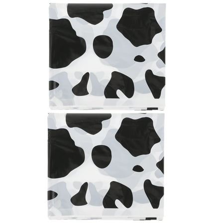 

2pcs Cow Printing Table Cloth Table Cover Cow Tablecloth Party Decorations