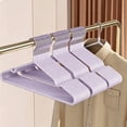 thumbnail image 5 of Heavy Duty Clothes Hanger Set, Non Slip Hangers with Steel Core for Shirts, Coats, Jackets, Trousers and Dresses, Space Saving Wardrobe Organization and Storage, 5 Pack, 5 of 5