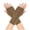 Khaki, variant on Fingerless Gloves for Women Knit Warm Cold Weather Winter, Casual Adult Fashion, Dark Gray