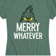 thumbnail image 3 of Dr. Seuss - The Grinch Merry Whatever - Women's Short Sleeve Graphic T-Shirt, 3 of 5