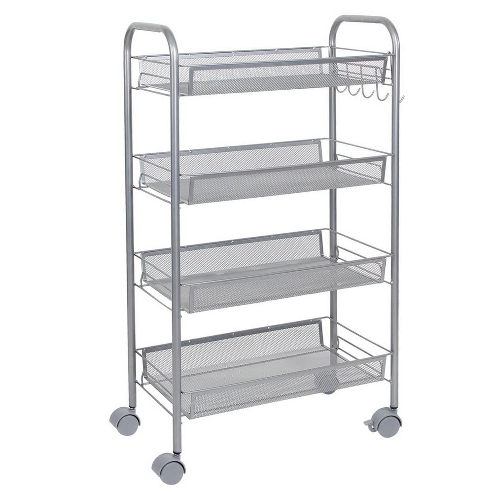 Kepooman 4-Tier Wire Shelving, Metal Storage Rack Shelving Unit Storage Shelf Kepooman 4-Tier Wire Shelving, Metal Storage Rack Shelving Unit Storage Shelf