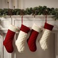 thumbnail image 2 of Venta al por mayor Medias navideñas tejidas con cable Medias navideñas de gran tamaño de 18 "para decoración de temporada navideña familiar, 2 of 4