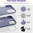 thumbnail image 2 of Designed for iPhone 14 Case, Silicone Shockproof Slim Thin Phone Case for iPhone 14 6.1 inch (Lavender), 2 of 12
