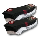 20 Pairs of Ecko Mens Basic Quick Dry No Show Athletic Socks