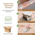 thumbnail image 6 of NewBuros 5'x7' Washable Area Rug for Living Room, Non Slip Vintage Distress Print Pattern Floral Rug, Soft Low Pile Indoor Carpet for Bedroom Dining Room, Light Pink Colorful, 6 of 10