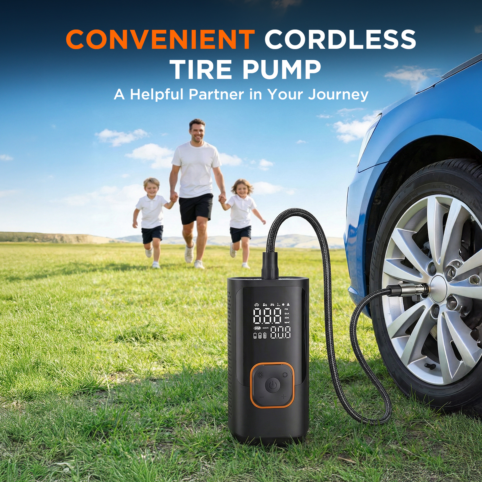 Absoke 150 PSI Cordless Portable Air Compressor photo 8