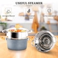 thumbnail image 6 of Sophia & William 17-Piece Nonstick Cookware Set, Granite Aluminum Pots and Pans, Blue Gray, 6 of 10