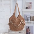 thumbnail image 3 of Hsqqdc Woven Hollow Out Shoulder Bag, Minority Style Tote for Summer Vacation, 3 of 7