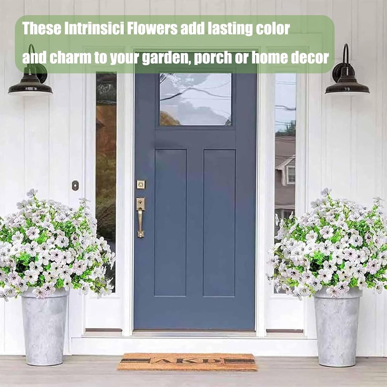 Yocowell Artificial Flowers, No Fading No Odor, Intrinsici Flowers,UV Resistant Artificial Flowers for Spring/Summer/Antumn Decor, No Maintenance