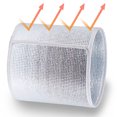 thumbnail image 5 of 5 Pack Flower Pot Covers, Double-Sided Foil Thermal Insulation Wrap with Hook and Loop Fastener, Winter Freeze Protection Cover for Outdoor Pots Garden Balcony, 5 of 7
