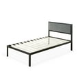 Zinus Korey 38" Metal Platform Bed with Upholstered Headboard, Twin