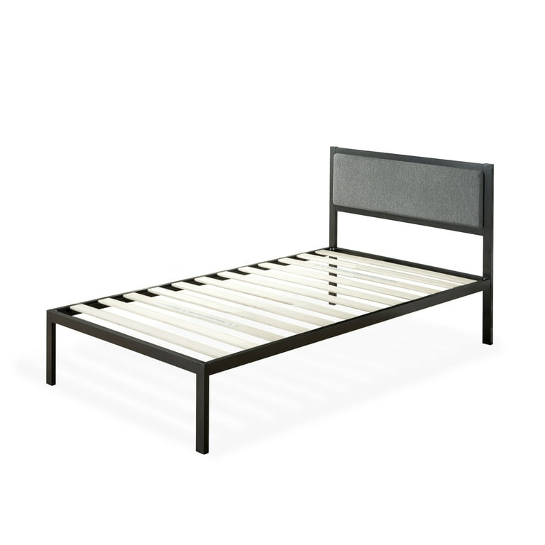 Zinus Korey Metal Platform Bed - Upholstered Headboard