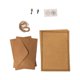 thumbnail image 1 of Methold Paquete de 12 sobres Kraft de superficie lisa, papel de carta exquisito, sobres hechos a mano, accesorios de estampado, suministros de cartulina tipo 5, 1 of 6