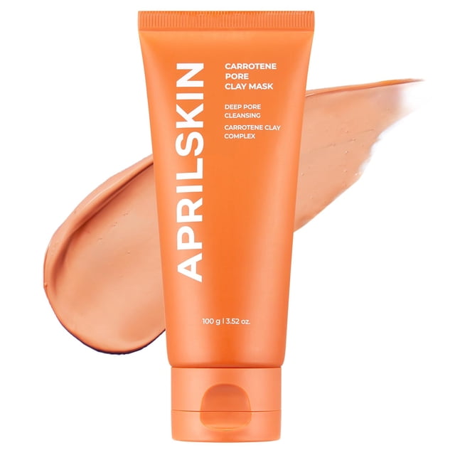 Máscara de arcilla APRILSKIN Carrotene IPMP, cuidado de poros de secado rápido de 3 minutos