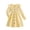 Yellow, variant on Fozruso Dress for Girls Stylish Striped Print V Collar Long Sleeve Ruffle Dress For Big Girls Elegant Fall Outfit Kids Fashion Casual Party Wear Dresses Sizes 7-8 Years