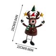 thumbnail image 2 of 2026 Christmas Indoor Home Decor 3 Style Christmas Standing Decor Figurines Santa Claus Snowman And Reindeer Table Ornament For Fireplace Mantel And Shelf, 2 of 9