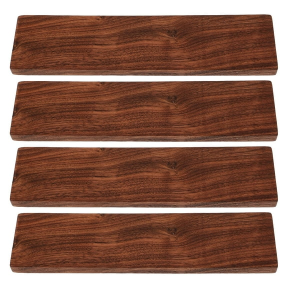 4PCS Walnut Hardwood Lumber Boards Unfinished Wood Planks for Woodworking, Carving, Engraving, Whittling and Craft Projects