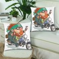 thumbnail image 2 of MKHERT Motorcycle Knight Pillowcase Pillow Protector Cushion Cover 18x18 inch,Set of 2, 2 of 3