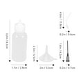 thumbnail image 3 of icolorfuled Precision Tip Applicator Bottles for MessFree Glue Application Portable Reusable Plastic and Stainless Steel 1 Set, 3 of 6