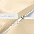 thumbnail image 5 of Duvet Cover Full [3-Piece, Beige] - 1 Comforter Protector with Zipper Flap and 2 Pillow Shams - Hotel Luxury 1800 Brushed Microfiber - Ultra Soft, Cool and Breathable Comforter Cover, 5 of 7