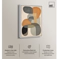 thumbnail image 2 of Ricole Modern Abstract Geometric Canvas Wall Art by Art Remedy, White Floater Frame, 45"x30", 2 of 7