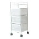 thumbnail image 4 of Estante de cocina giratorio Multiusos Organizador de Estantes Carro con ruedas Carro de almacenamiento para lavadero Cocina Garaje 3 niveles y blanco, 4 of 9