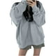 thumbnail image 2 of Ailaofu Womens Long Cardigan Casual Zipper Hooded Jacket Long Sleeve Solid Trench Coat for Women, 2 of 6