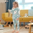 thumbnail image 5 of Dailycode Cotton Pajama Set Snug Fit Long Sleeve Top and Pants for 18M-8Y Cute Koala Bear on Branch, 5 of 7