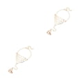 thumbnail image 1 of Qarigey Aleación anillo ajustable mano arnés cadena mujer chica mano joyería oro 2piezas Qarigey CBP592907, 1 of 5