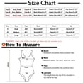 thumbnail image 3 of Summer Tummy Control Bathing Suits For Women's New Cold Shoulder Ruffled Open Back Solid Sexy One-Piece Swimwear Swimsuit Beachwear Up to 65% off, 3 of 9