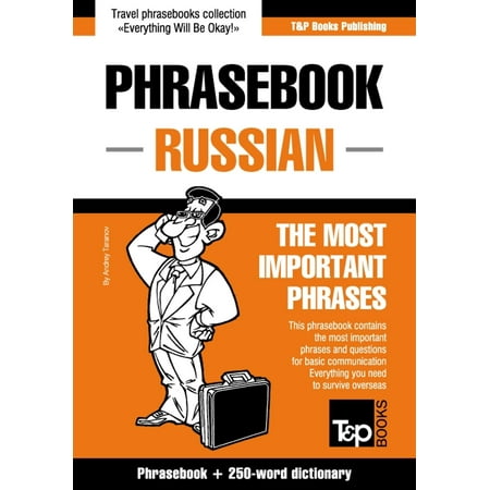 English-Russian phrasebook and 250-word mini dictionary -