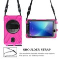 thumbnail image 6 of XYX Case for Samsung Galaxy Tab Active 2 8.0 inch SM-T395 with 360 Degree Rotating, Hand Strap, Shoulder Strap, Rose, 6 of 7