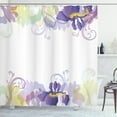 thumbnail image 1 of Ambesonne Garden Shower Curtain, Classic Petals Pastel, 69"Wx84"L, Purple Pale Green, 1 of 3