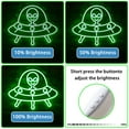 thumbnail image 5 of CADODIS Alien Neon Sign UFO LED Light Up Green Alien Flying Saucer Wall Decor for Bedroom Game Room Man Cave Party Novelty Lighting, 5 of 5