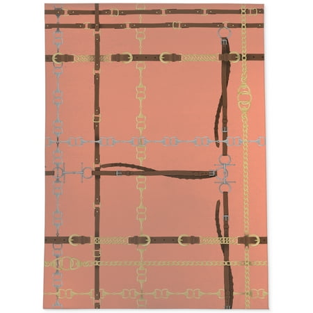 

BRIDAL & BITS PLAID MELON Kitchen Mat By Kavka Designs