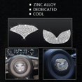 thumbnail image 5 of Steering wheel logo sticker, Bling Bling car steering wheel decoration diamond sticker suitable for Mazda, DIY car steering wheel logo, 5 of 5