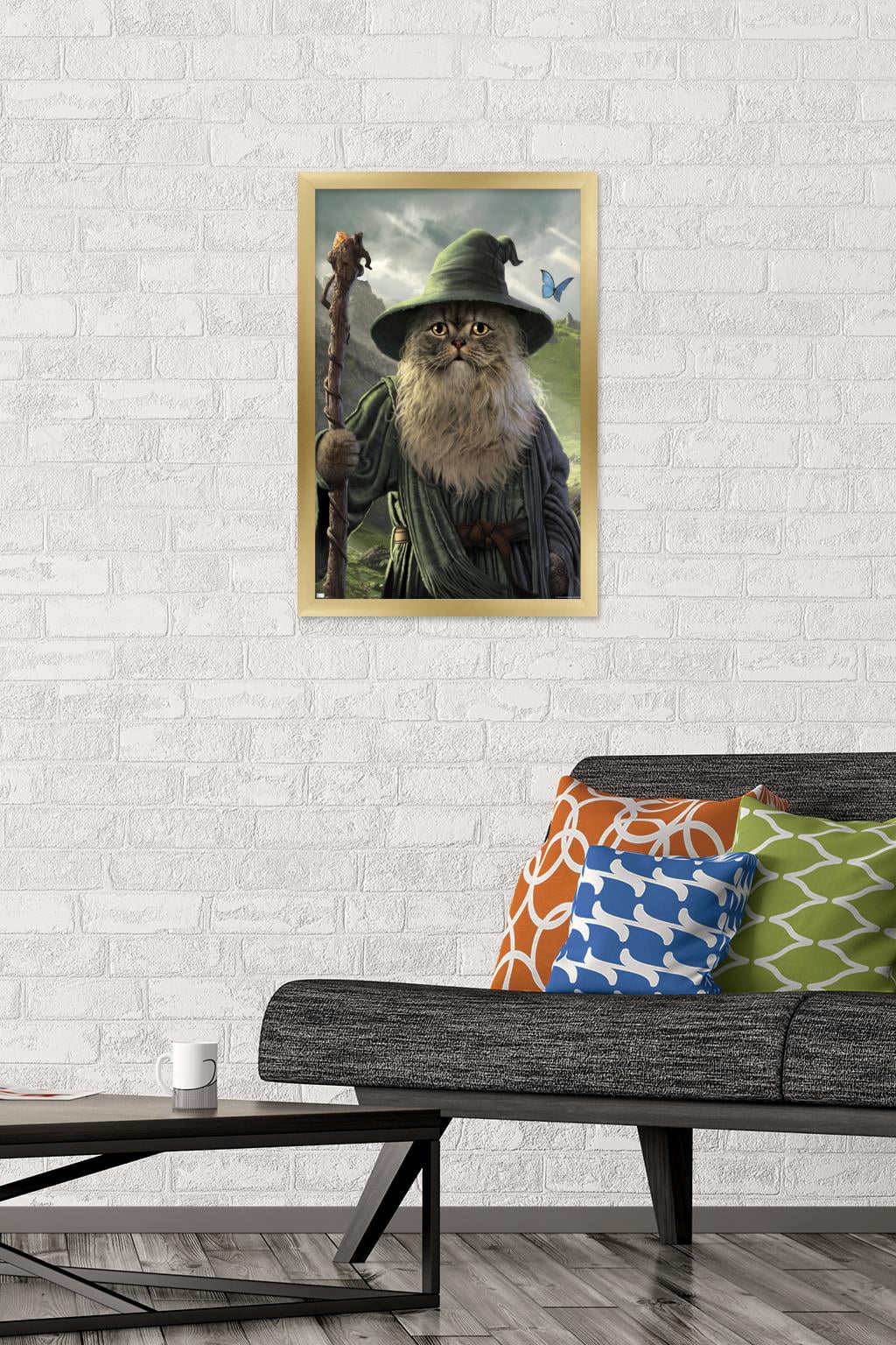 Vincent Hie - Catdalf Wall Poster, 14.725" x 22.375", Framed