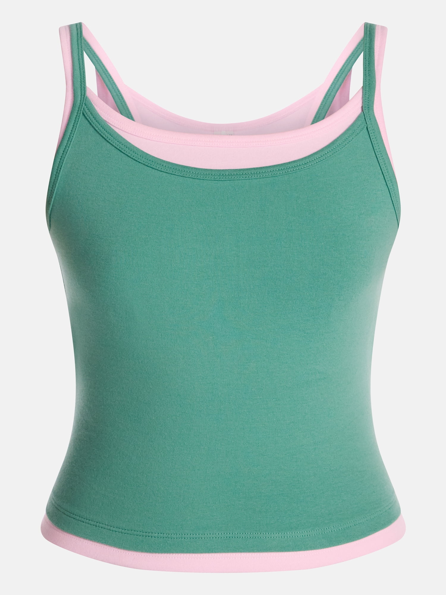 No Boundaries Sleepwear Double Cami, Women’s and Women’s Plus XXS-3X