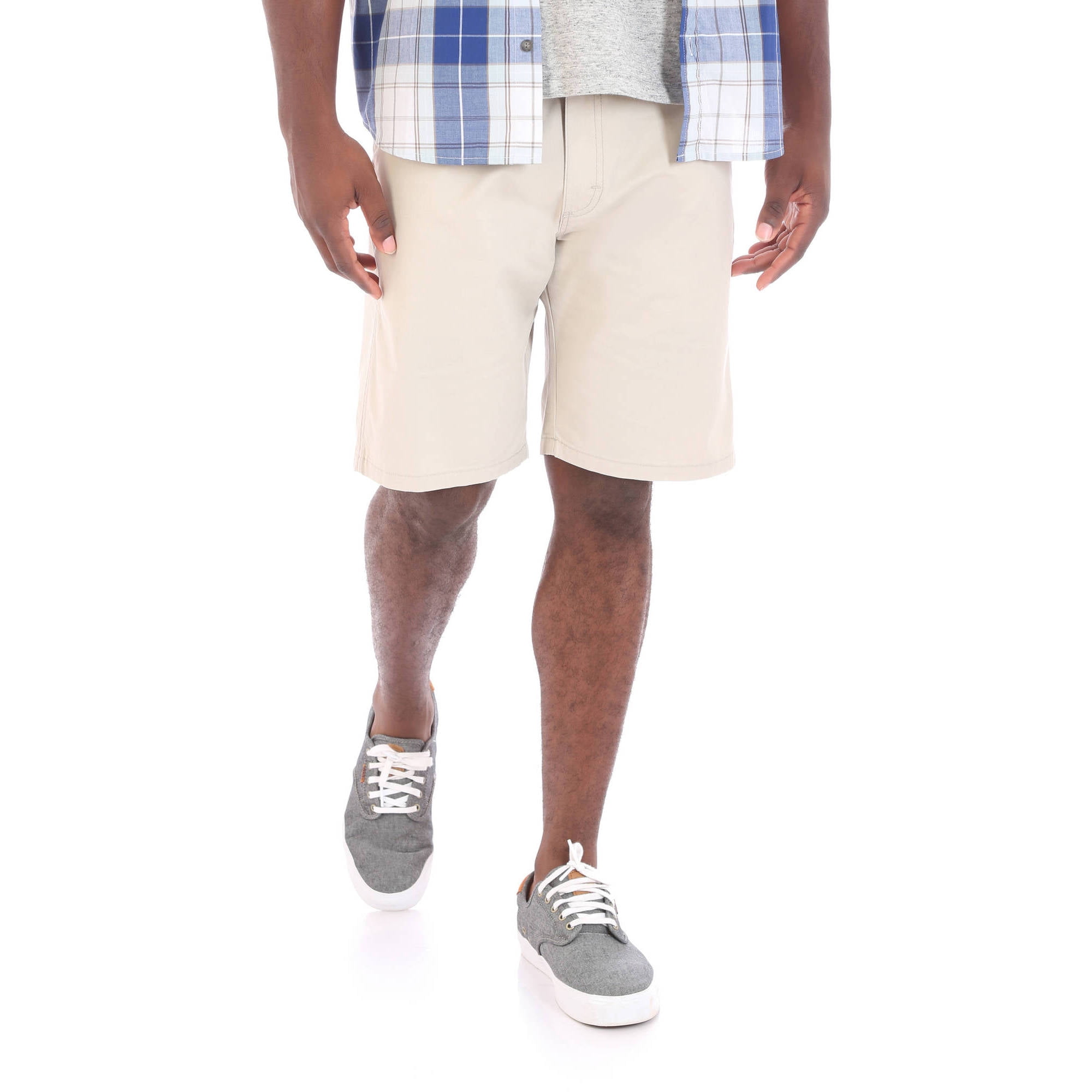 wrangler flat front shorts