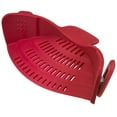 thumbnail image 5 of Kitchen Gizmo Snap N Strain Strainer, Clip on Silicone Colander, Fits All Pots and Bowls - Red, 5 of 5