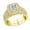 Color-Yellow, variant on Newshe Jewellery Wedding Rings for Women Princess Engagement Ring Sets 925 Sterling Silver 1.7Ct Cross Cz Size 7