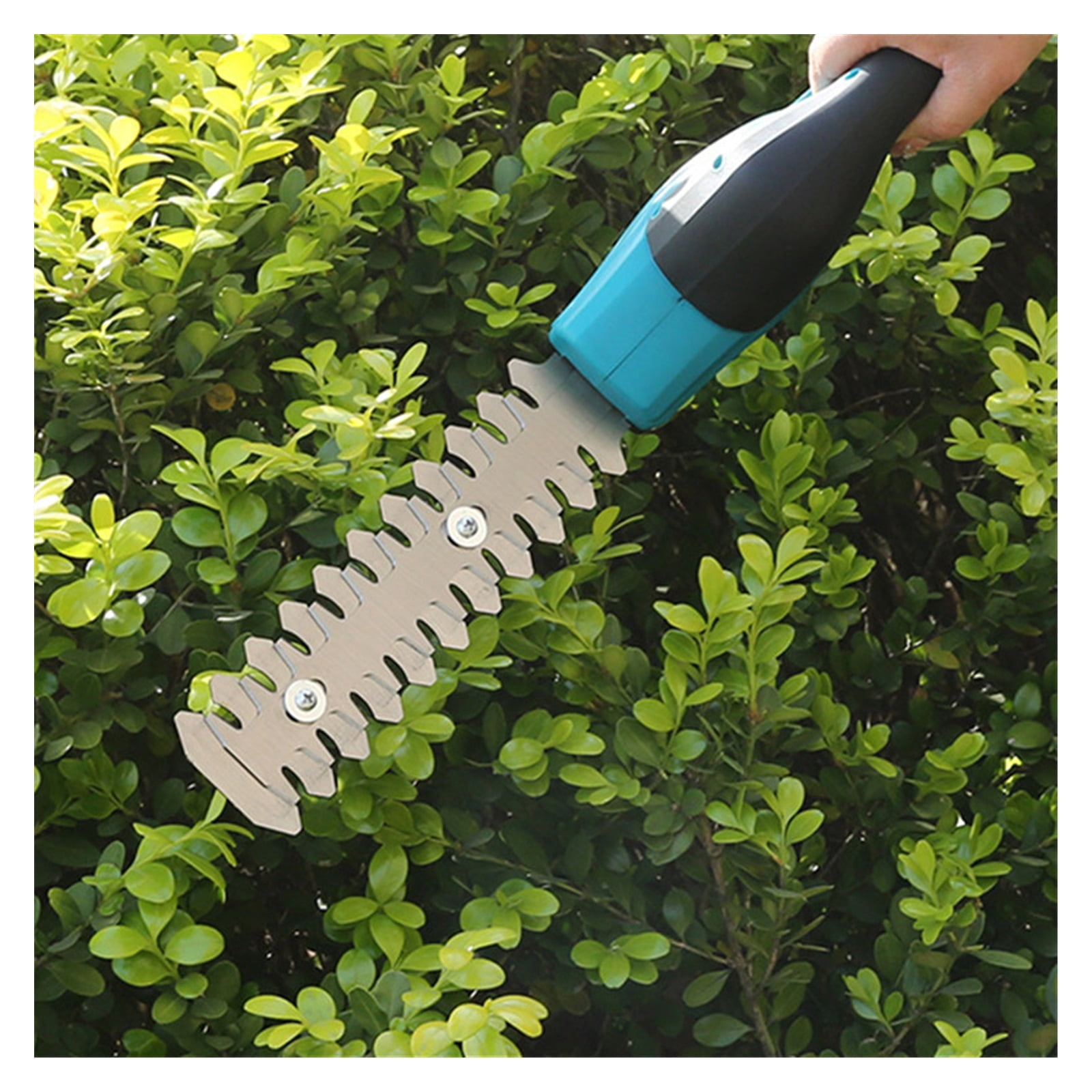 2 In 1 Cordless Electric Hedge Trimmer Rechargeable Handheld Shrub Weeding Pruning Mower Garden Tools For 18V Battery ,2 IN 1 Trimmer & Edger