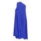thumbnail image 5 of Vestido largo boho de un solo hombro para mujer - Color liso, fluido - Informal/playa/vacaciones - Mezcla de poliéster y spandex, 5 of 6