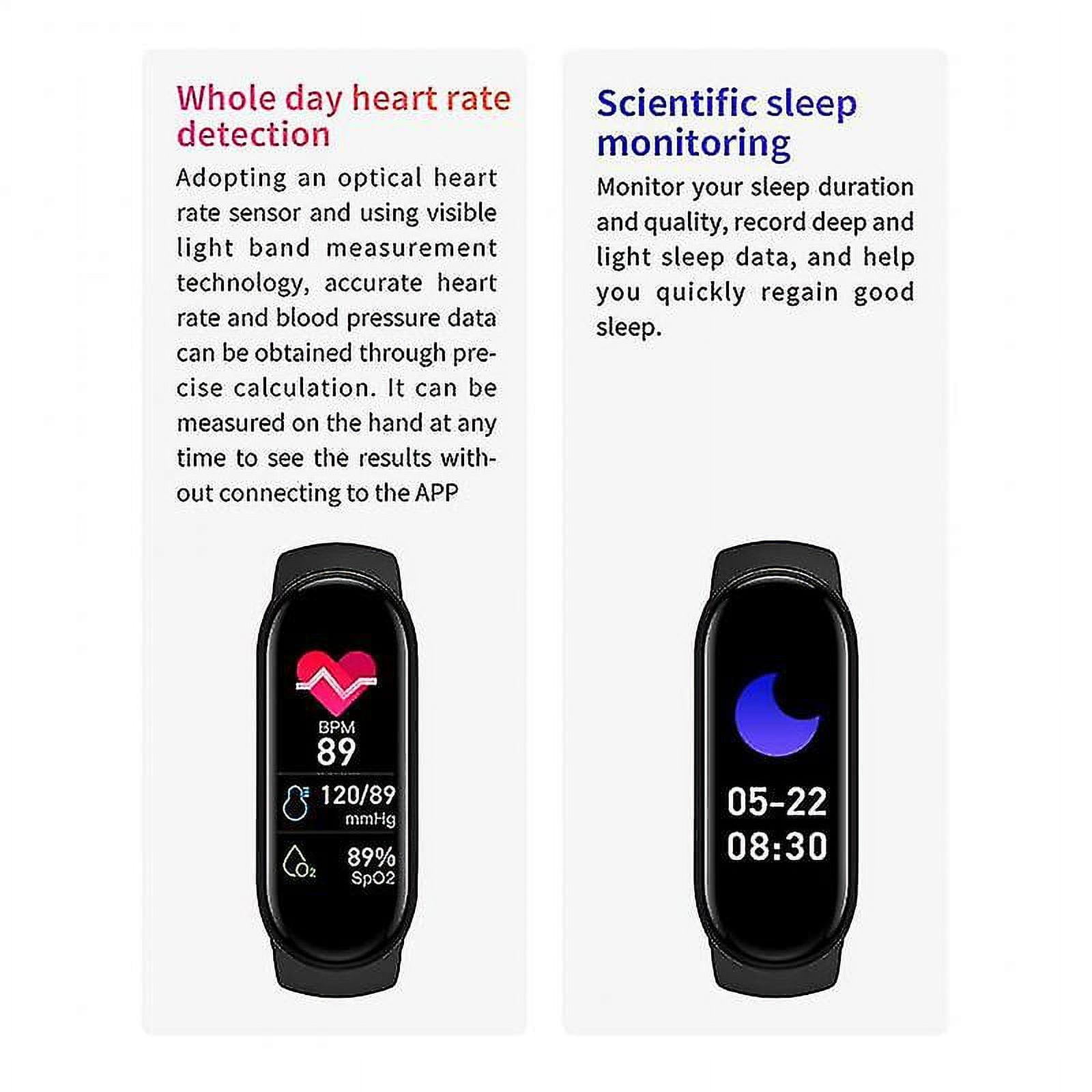 M8 Smartband Smart Watch Heart Rate Blood Pressure Oxygen Tracker Smartwatch Ip67 Fitness Sport Bracelet For Mi Band 8 Men Women Walmart