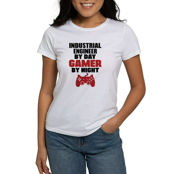CafePress - INDUSTRIAL ENGINEER BY DAY GAMER BY NIGHT T Shirt - Women's Classic T-Shirt