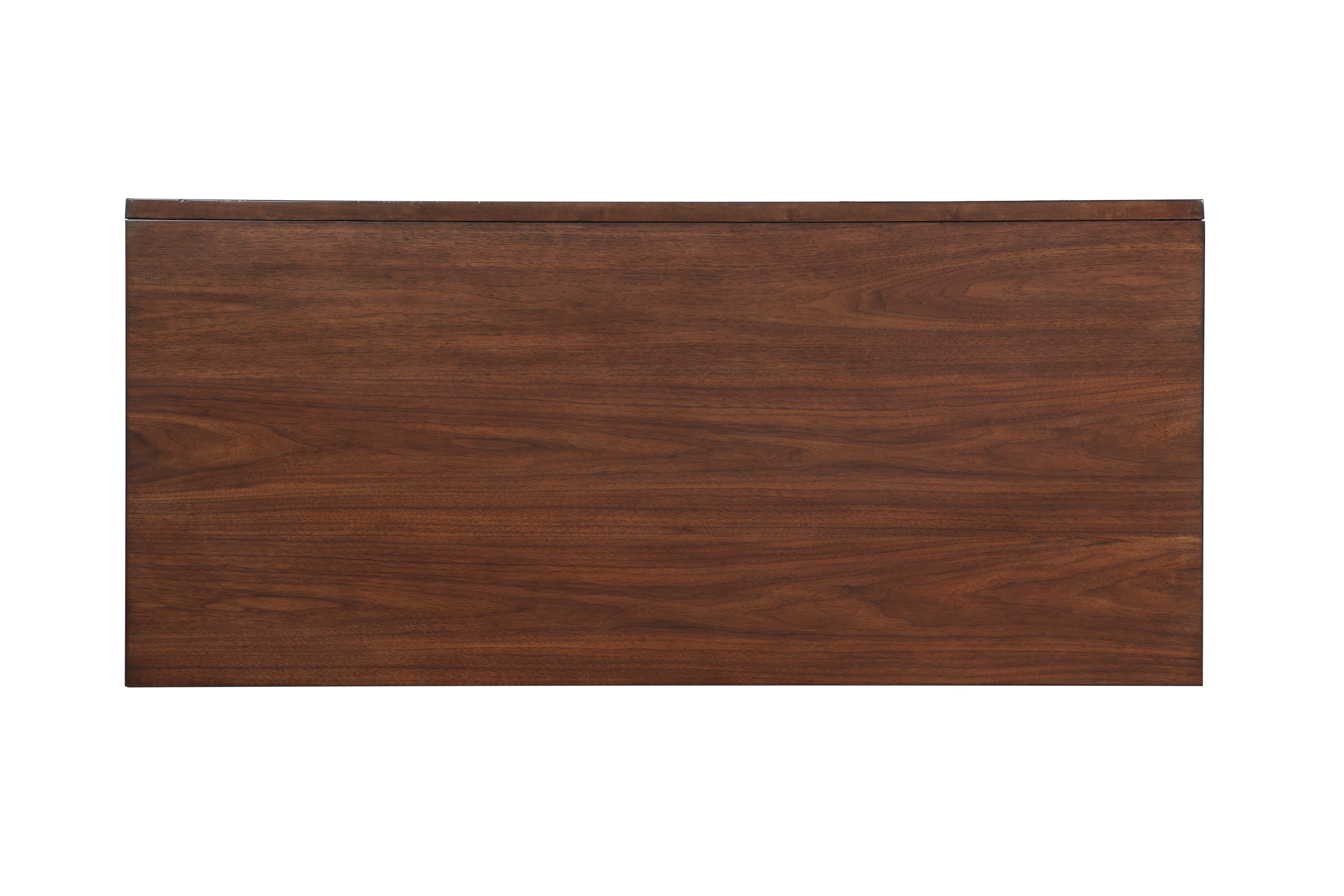 Writing Desk Storage Drawers Nickel Knob Hardware Walnut Veneer Wood Furniture