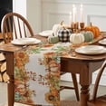 thumbnail image 3 of Fall Thanksgiving Table Runner, Autumn Thanksgiving Kitchen Dining Table Decoration for Home Party Decor 13x90 Inches, 3 of 9